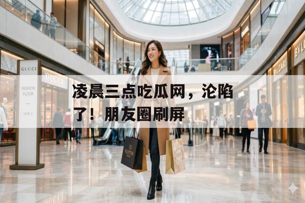 凌晨三点吃瓜网，沦陷了！朋友圈刷屏